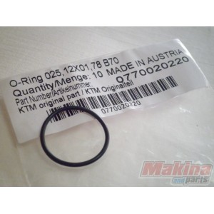 0770020220  O'ring 25,12X1,78 KTM EXC-SX 4stroke '02-'07