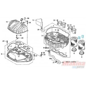17210MEL000  Φίλτρα Αέρος Σετ Honda CBR-1000RR '04-'07
