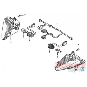 33455KEY900  Winker Front Left Honda FES-250 Foresight '00-'01