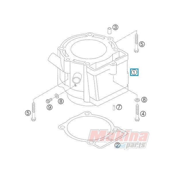 Zylinderkopfdichtung für KTM EXC 520 525 Racing MXC 525 SMR 525 SX520 525 XC525