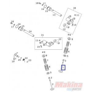 59036030000  Βαλβίδα Εισαγωγής KTM EXC-400-450-520-525