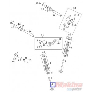 59036031000  Valve Exhaust KTM EXC-400-450-520-525