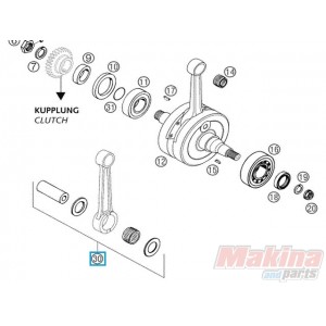 54830015244  Μπιέλα Σετ KTM EXC-250/300 '03-'14 SX-250 '03-'14