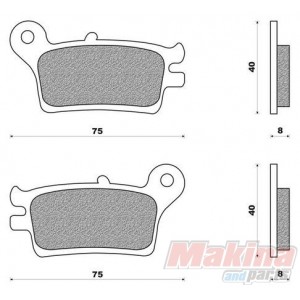 MA153  Rear Brake Pads Honda AX-1