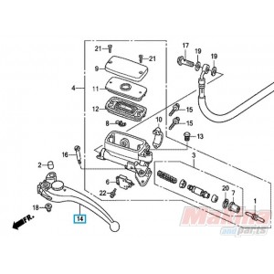 53180MEJ016  Μανέτα Συμπλέκτη Honda CBR-1000RR CBF-1000