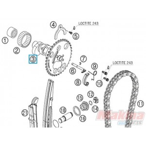 76536010144  Camshaft KTM Duke 690 Enduro 690