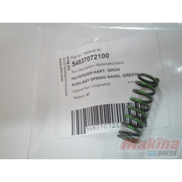54837072100 Auxiliary Spring Hard Green KTM EXC-250-300 '04-'07