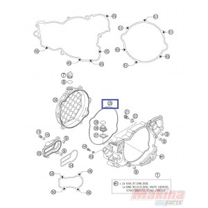 55130027000 Clutch Cover Outside Gasket KTM EXC-SX-250 2-stroke '04-'16