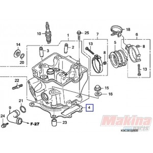 12251KRN731  Φλάντζα Εκρήξεως Honda CRF-250R '05-'09 CRF-250X '07-'13