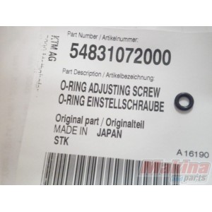 54831072000  O'ring Adjusting Screw KTM EXC '04-'16 SX '04-'16