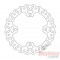 37.BD23307  PROX Rear Brake Disc Suzuki RMZ-250/450 '07-'16