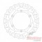 37.BD23206  PROX Rear Brake Disc Suzuki RM-125/250 '06-'12