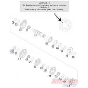 0625062035  Ball Bearing KTM EXC-250-300 '04-'17