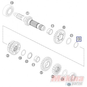 0417025000  Circlip KTM EXC '11-'17 SX '16-'17