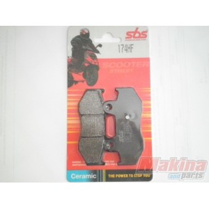 174HF  SBS Rear Brake Pads Suzuki AN-400 Burgman '01-'06