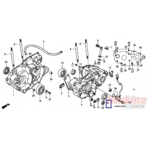 91201MEB671  Τσιμούχα Στροφάλου Αριστερή Honda CRF-250-450 '02-'17