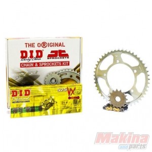 DIDVXGBMT09   DID VX X'ring Gold  Drive Chain Set Yamaha MT-09