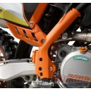 7730309410004  KTM Frame Protection Set Orange EXC-SX '07-'11