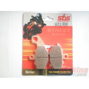 687LS   SBS Rear Brake Pads Kawasaki ZX6R Z-1000 '03-'05