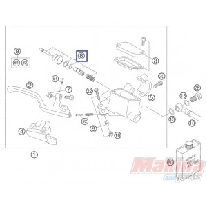 47013008100  Repair Set Piston Front 9,5mm  KTM SX-85 '05-'12