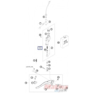 54813060100  Rear Brake Cylinder Cpl. KTM EXC '04-'12 SX '04-'11