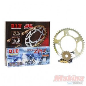 DIDZVMGGSXR13001 D.I.D ZVM-X Gold Drive Chain Set Suzuki GSXR-1300 Hayabusa '99-'07