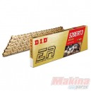 DID520ERTGG118   D.I.D  ERT3 Drive Chain Gold 520-118 links