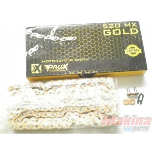 RC520120CG   Pro-X  Drive Chain Gold MX 520-120 links