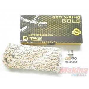 RC520120XCG   Pro-X Drive Chain Gold X-Ring 520-120 links