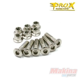 07-SBSM8KAW   Pro-X Rear Sprocket Bolt Set Kawasaki KX 125-250  KXF 250-450