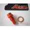 MDP-07  Oil Drain Plug W.Mag. Orange KTM EXC-SX-LC 4- LC8 Adventure