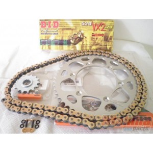 DIDVXGKTM1250 D.I.D VX Gold Drive Chain Set KTM EXC-SX 12-50