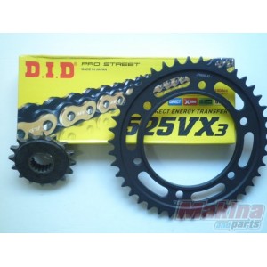 DID525VXGB990  D.I.D VX3 Χρυσή Αλυσίδα-Γρανάζια Σετ 16-42 KTM ADV-950-990-1190