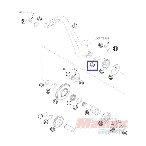 thumbnail image 2 of PeakMoto Counter Shaft Seal Kit For KTM 250/300 EXC & SX (1994-2003) 2 of 3
