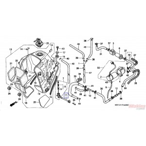 16963KY6000  Διακόπτης Ρουμπινέτου Βενζίνης Honda XRV-750 Africa Twin '93-'00