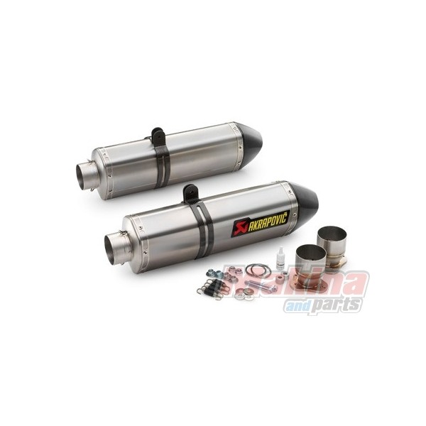 60105099000 akrapovic Titanium silencer set without catalytic