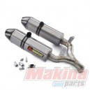 60105099000 KTM LC8 950 & 990 Akrapovic Titanium Silencer Set Without Catalytic Converter
