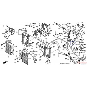 37750PC1004   Βαλβίδα Θερμοκρασίας Honda XL-600/650V Transalp  XRV-750 Africa Twin