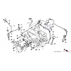 666b18007  Cntauro Clutch Cover Gasket Honda XR-250 '88-'95