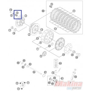 54832080000  Clutch Springs Set KTM EXC-250-300 '04-'12