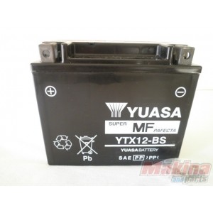 Yuasa YTX12-BS AGM MF Battery Fits Honda VTR 1000 F Fire Storm 1997-2000