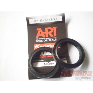 ARI056  ARIETE Front Fork Oil Seals Set 41X53X8/9.5 Suzuki GSF-400-600 Bandit