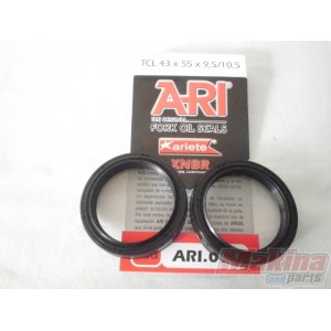 ARI072  Ariete Front Fork Oil Seals Set  43X55X9.5/10.5 Kawasaki ZX-12R Ninja '04-'05